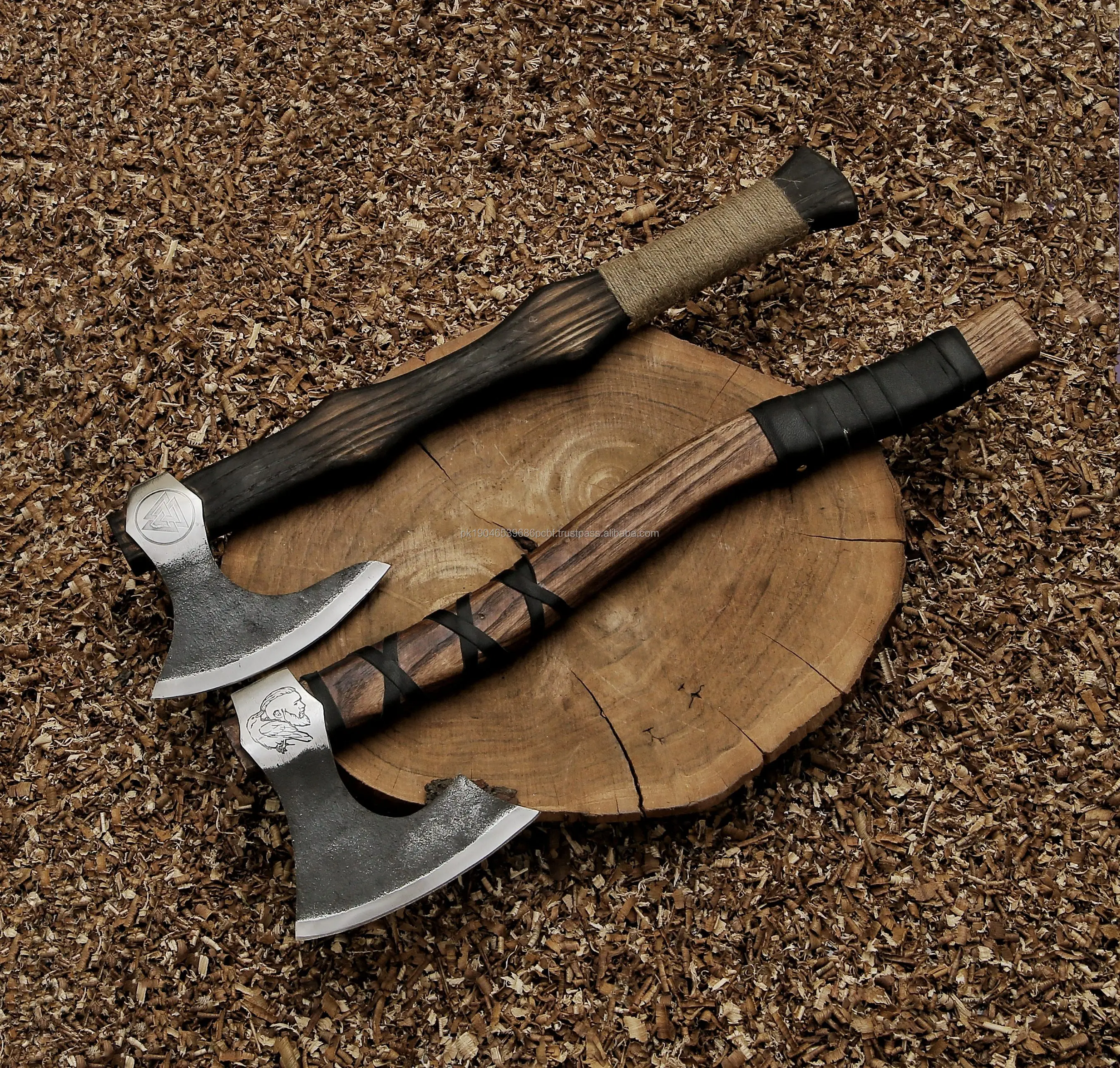 2024 High Quality Custom Forged Viking Hatchet Axe Industrial Tomahawk OEM Supported Hot Selling Drop Shipping Camping Tools