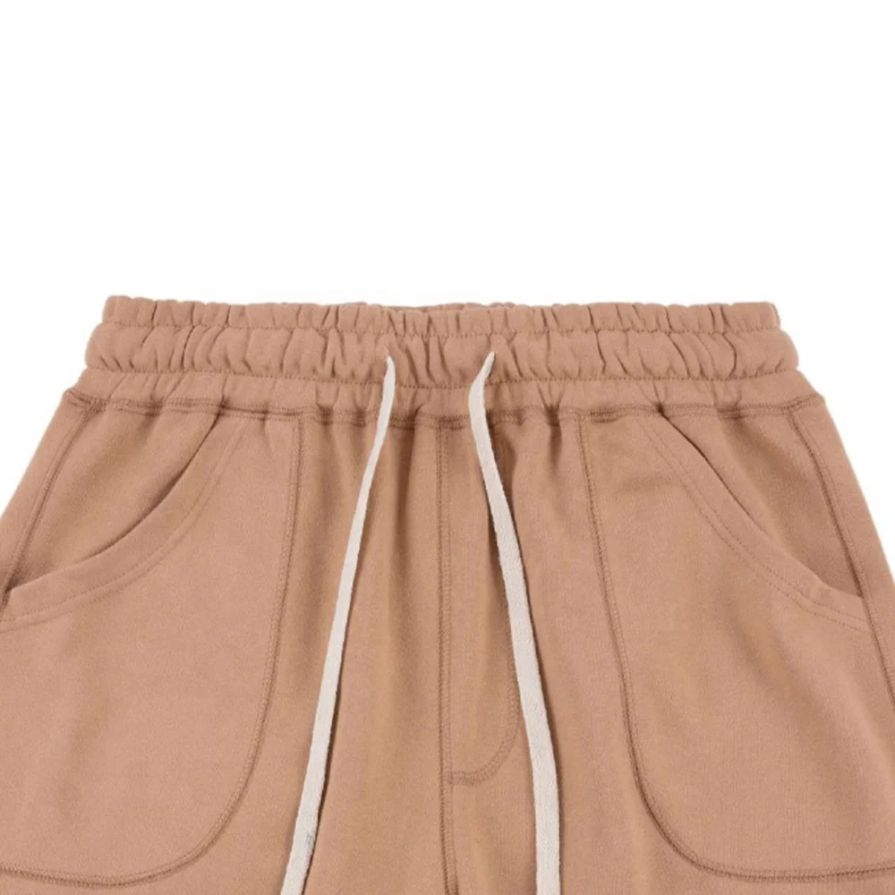  Хлопковые летние шорты для спортзала хлопковые повседневные штаны на шнуровке черные короткие мужские в индивидуальном стиле