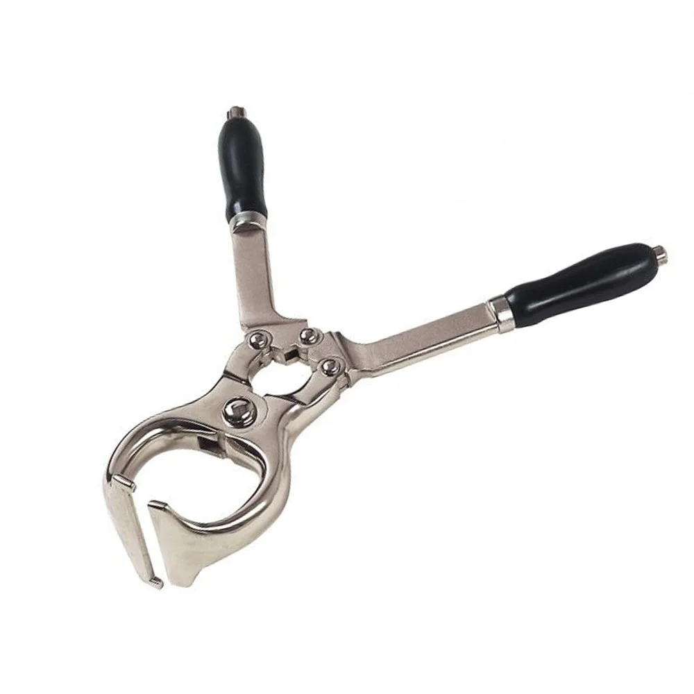 
High quality veterinary instrument Bloodless Castrator for bull and big animals Steel with Wooden Handle 