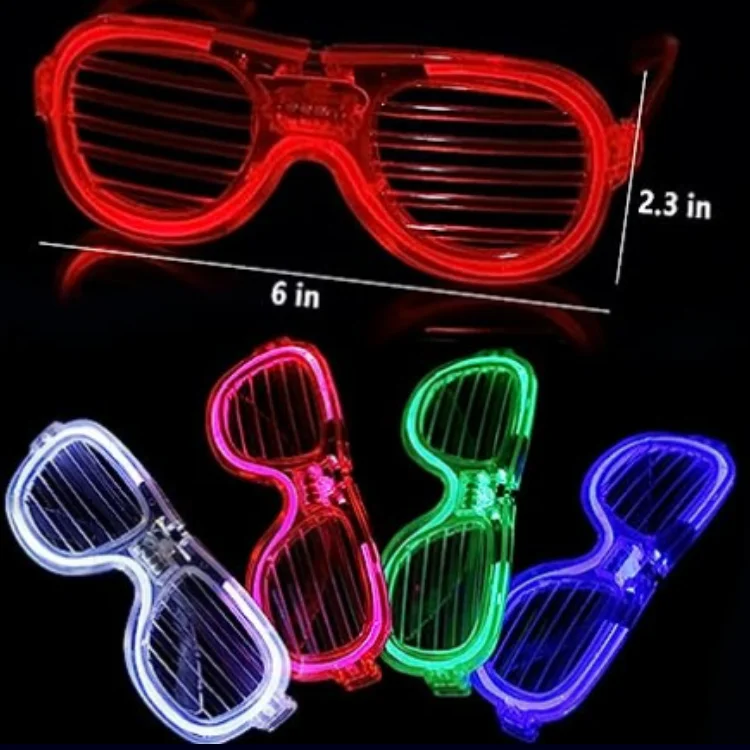 2023 Party glasses Led Glasses Light Up flashing shutter shades Glasses DJ party Decoration for Festive & Party Supplies