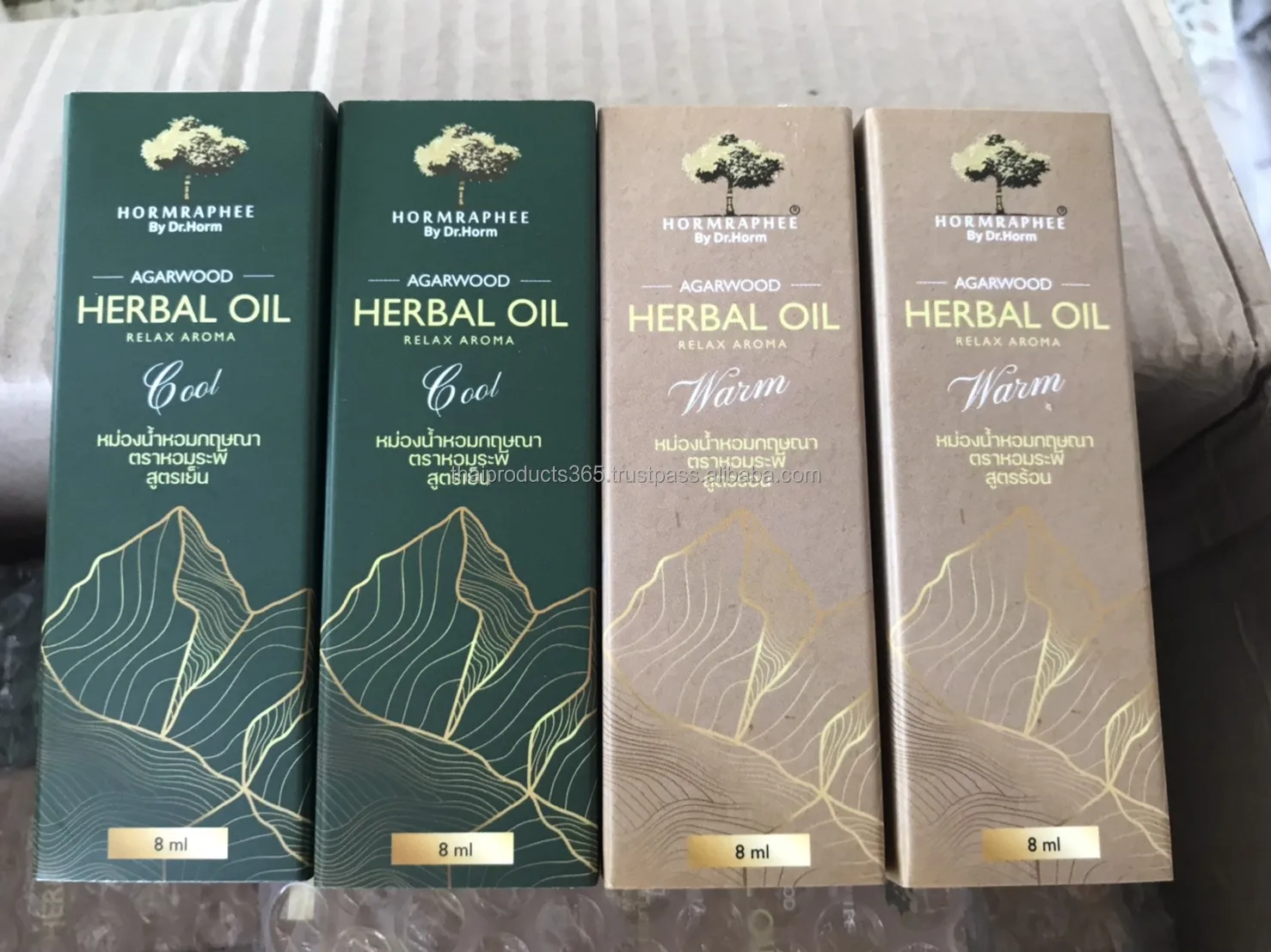 HORMRAPHEE Agarwood Herbal Aroma Balm Oil High Grade From Thailand 8ml