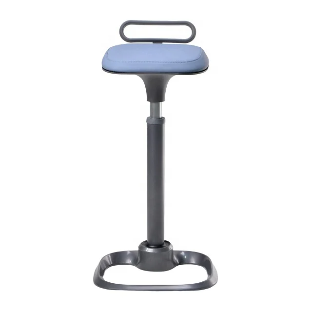 Blue Adjustable-Height Active Learning Wobble Sit stand stool