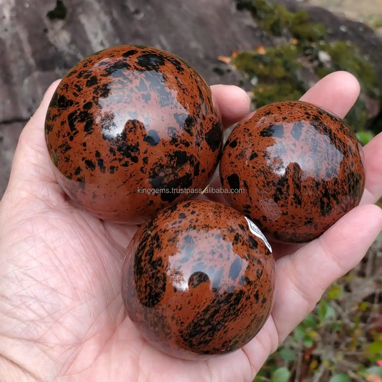 NATURAL MAHOGANY OBSIDIAN SPHERE :TOP POLISHED CRYSTAL OBSIDIAN  BALL WHOLESALE GEMSTONE SPHERE FOR HEALING HOME DECORE