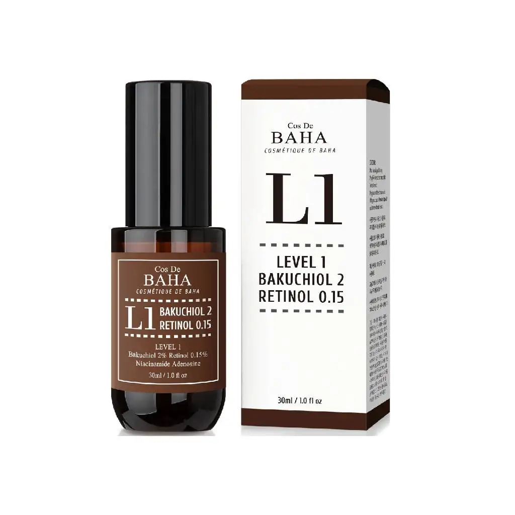 Cos De BAHA L1 Bakuchiol & Retinol Serum (L1) Anti-Aging dark spots Korea skincare for wholesale only