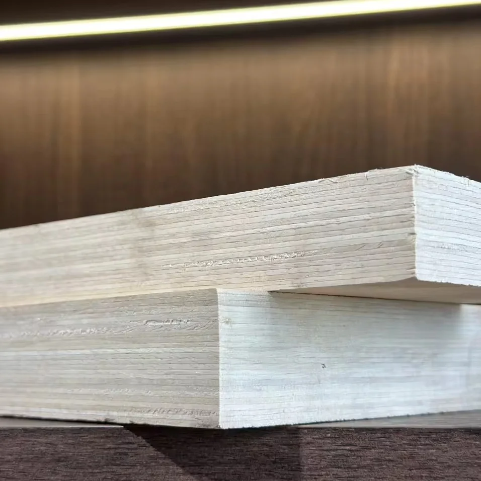 Furniture Parts Bed Wood Thickness 9-45mm Slat Bleached Poplar LVL Bed Slats Good Price from Vietnam Manufacturer