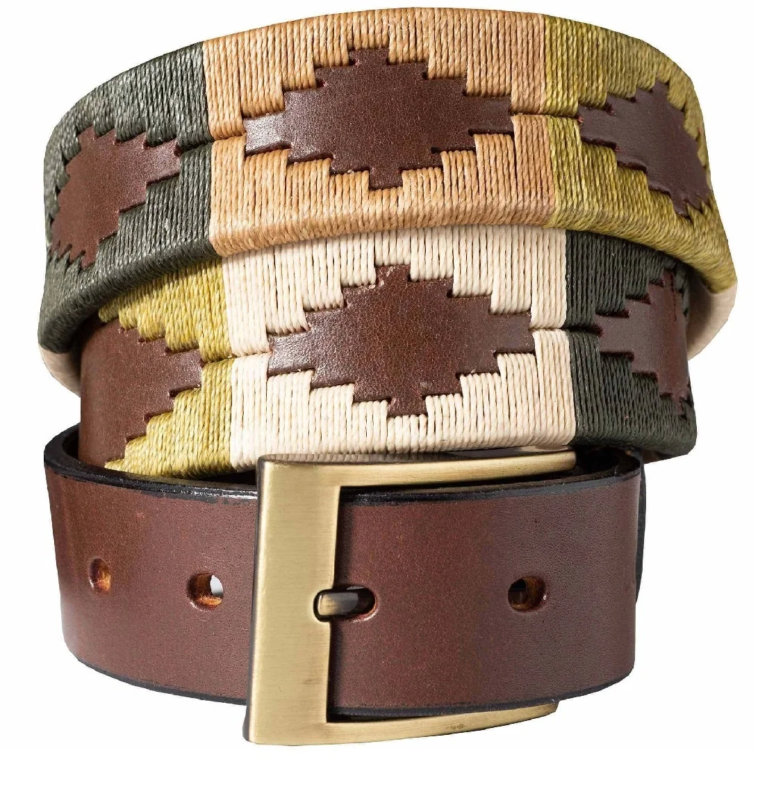 2021 New Arrival Hand Woven Full Grain Argentinian Genuine Leather Polo Belt