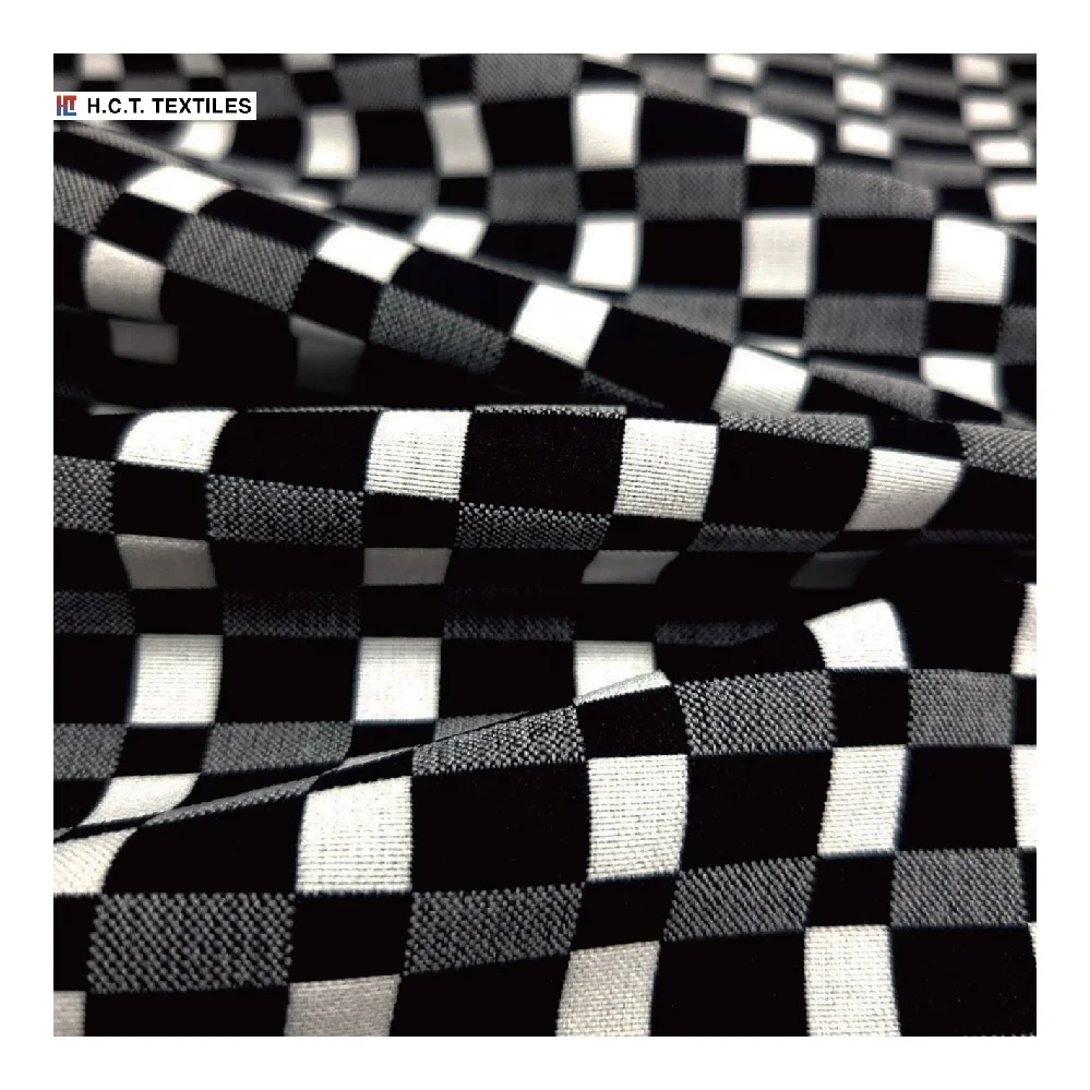 Тканая клетчатая ткань dobby 250 г, эластичная полиэфирная нейлоновая ткань