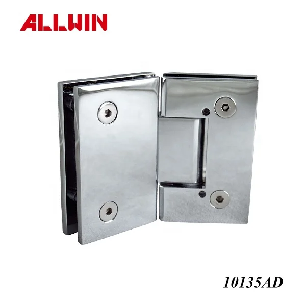 Modern Design 135 Degree Brass Heavy Duty Shower Glass Door Hinges with Three Screws