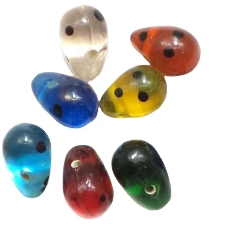 Factory Direct Sale Glass Beads At Market Price Latkan Drop Beads Assorted 16x10mm Multi color Available At Lowest Price