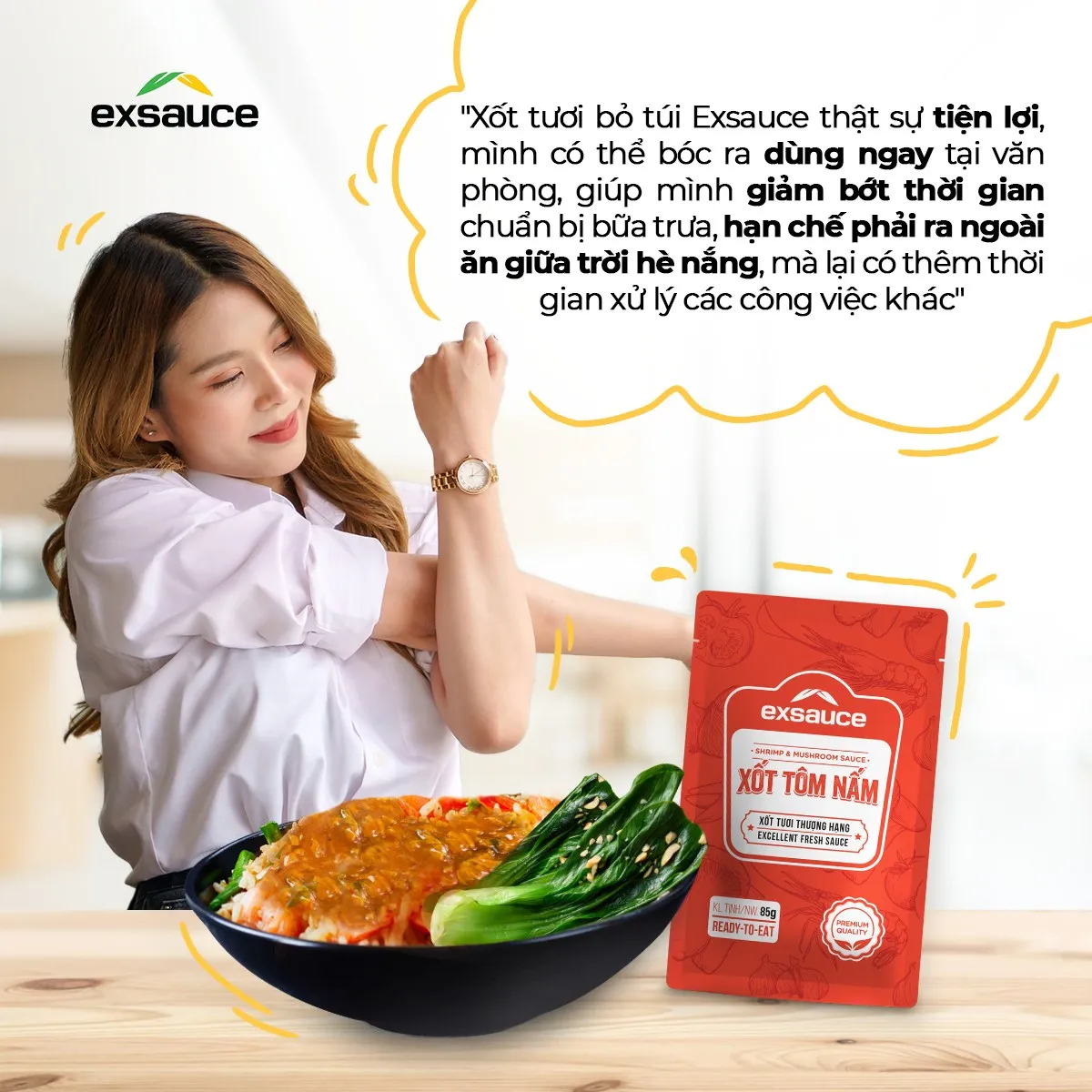 Vietnam Instant food Manufacturers Provide Flavor Seasoning Carton Shrimp & Mushroom sauce No preservatives For Local