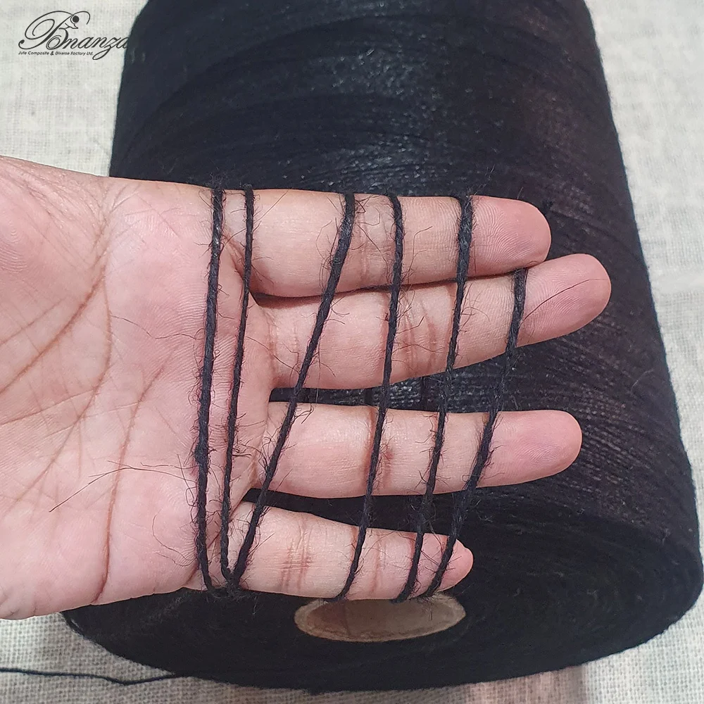 Highly Decorative Dark Black Fancy Jute Twine of 10 lbs 2 ply CB Quality