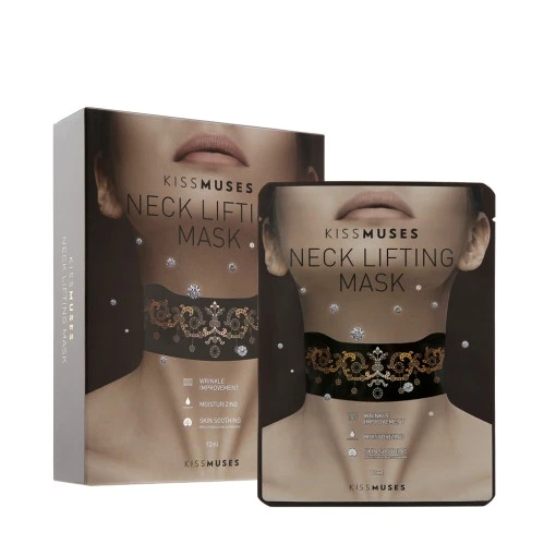 KISSMUSES Neck Lifting Mask Premium Korean Cotton Sheet Mask Hyaluronic Acid Neck Lifting Mask