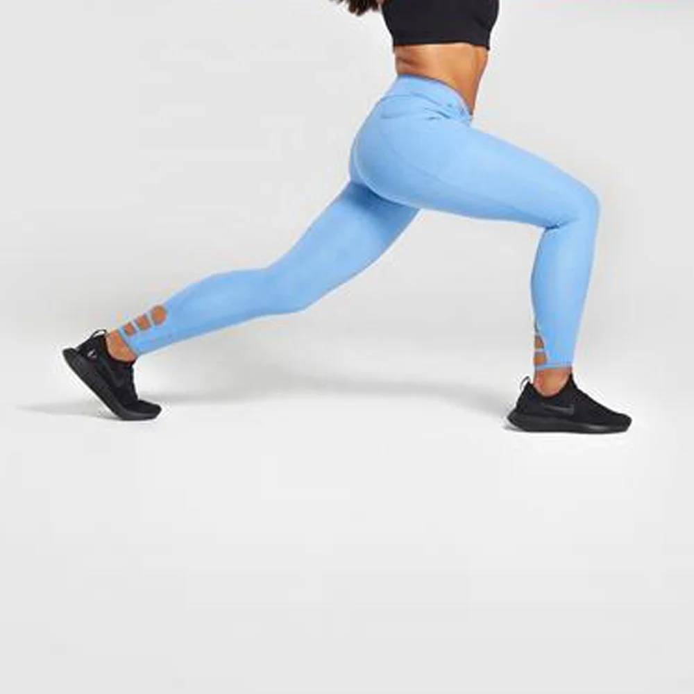 Wholesale Custom Logo Girls High Waisted Orange Seamless Activewear Tights Breathable Yoga Workout Leggings for Casual Women