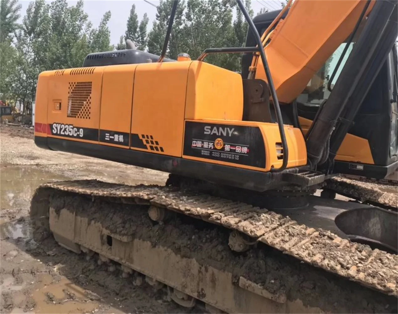 Used Heavy Duty Sany Sy135 Sy235 Hydraulic Crawler Excavator for construction
