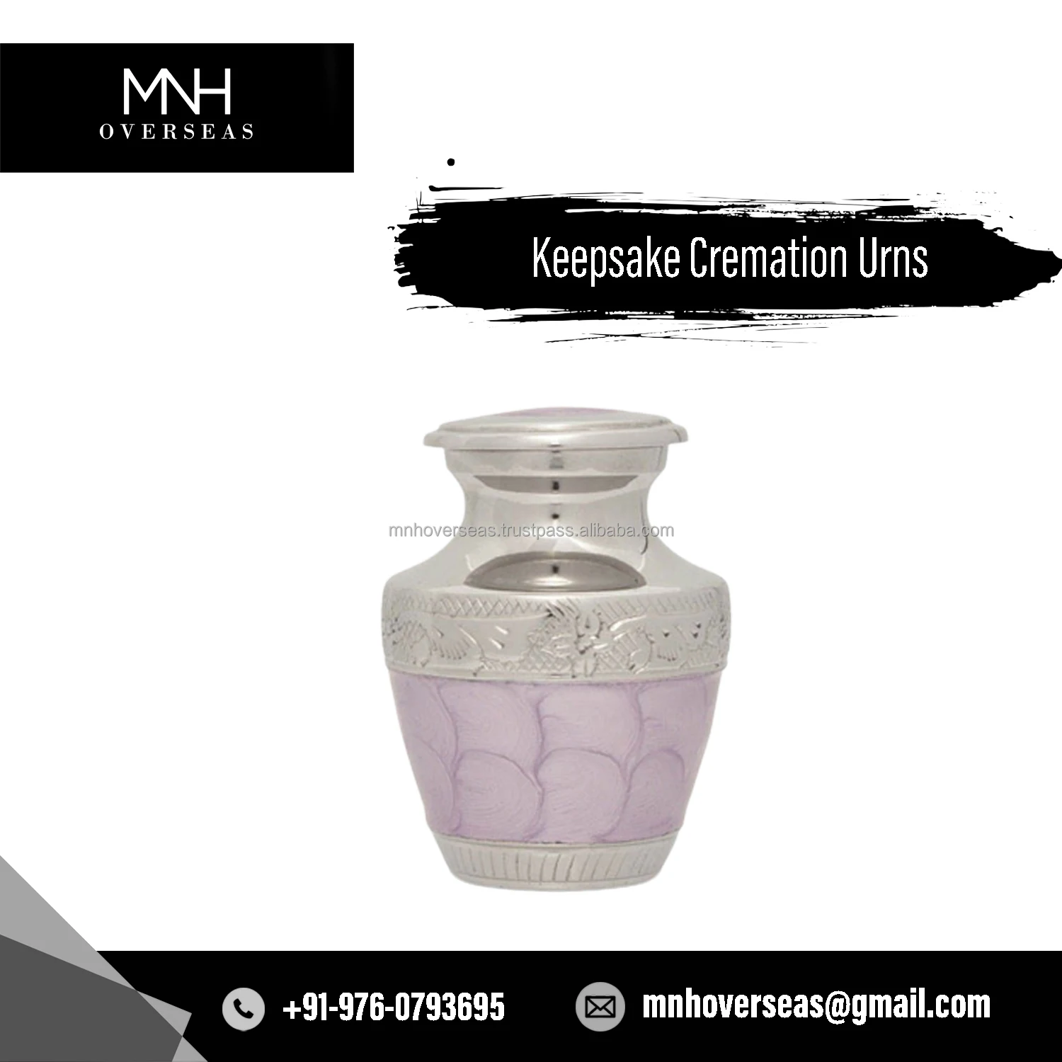 Wholesale Price Best Quality Small Size Keepsake Cremation Urns from Indian Manufacturer