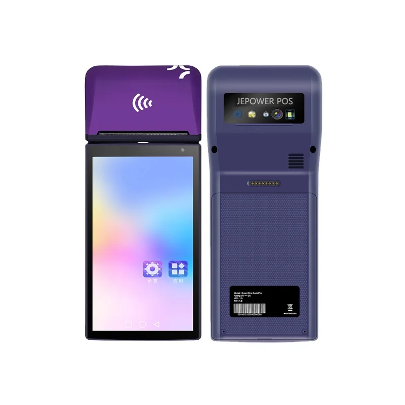 Портативная портативная система POS 4G Android с принтером для оплаты наличными