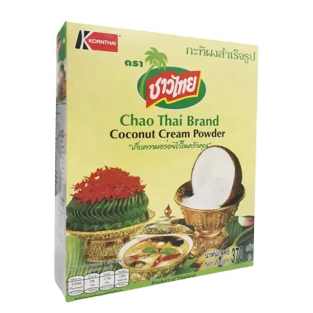 Top Selling 370g High Quality Chao Thai Brand Coconut Milk Cream Powder for Food Beverage Made in Thailand