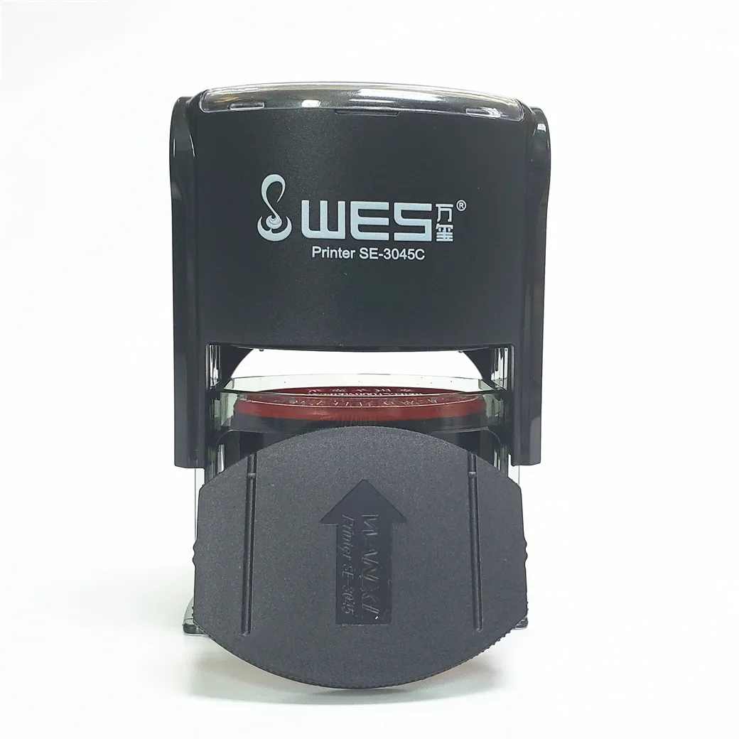 Good quality office stamp WES SE-3045 self-inking stamp custom business stamp