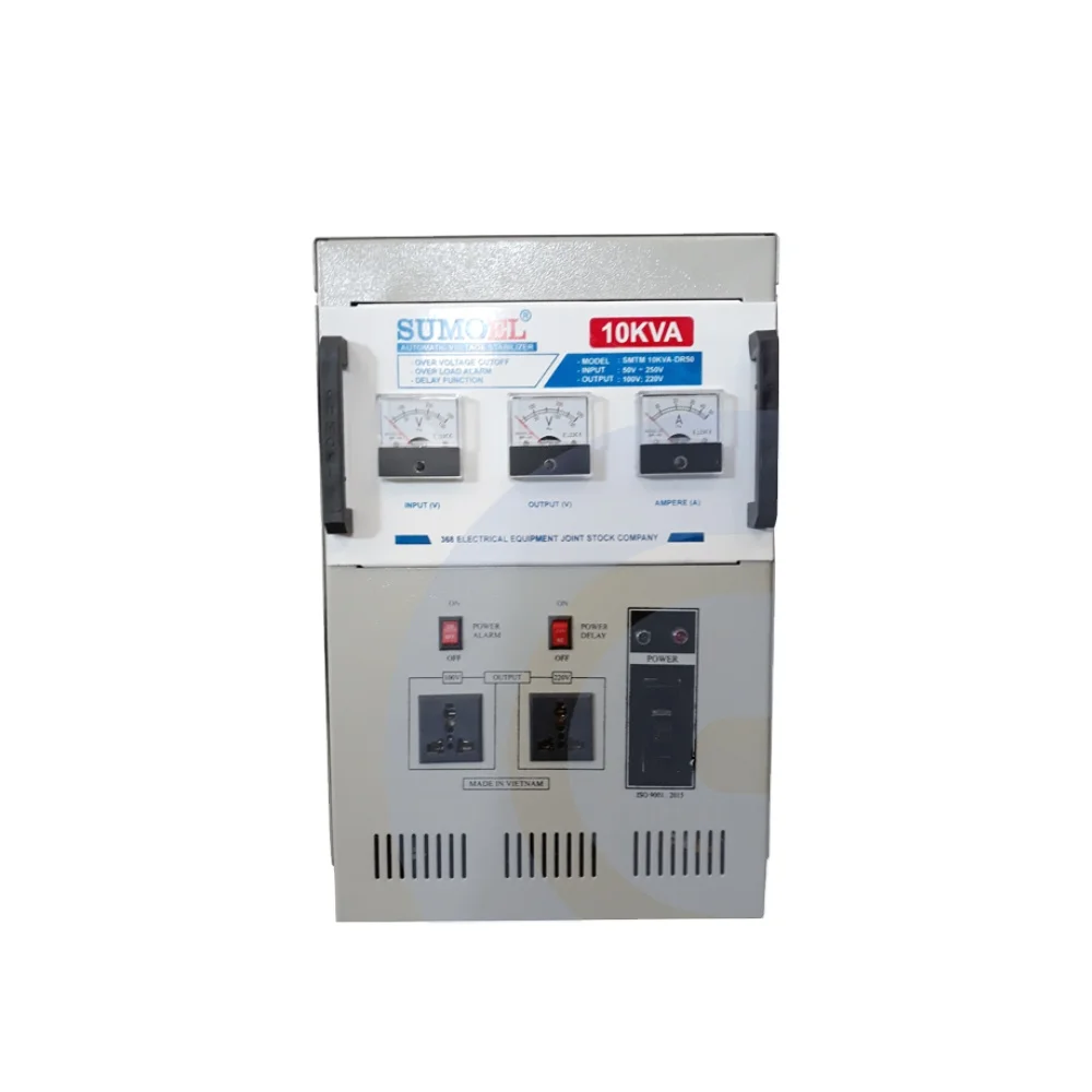Voltage regulators 3KVA 50KVA  Single-Phase AC Current Voltage Regulator Stabilizer AVR SCR Servo Motor Copper Made Vietnam