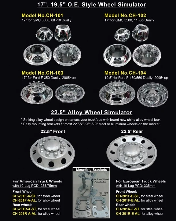 Truck wheel cover  225/195/175/17/16 For American trucks and buses