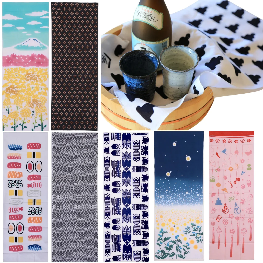 nugoo NEXT Tenugui Japanese Traditional Towel table cloth kitchen towel beach towel kendo cotton judo