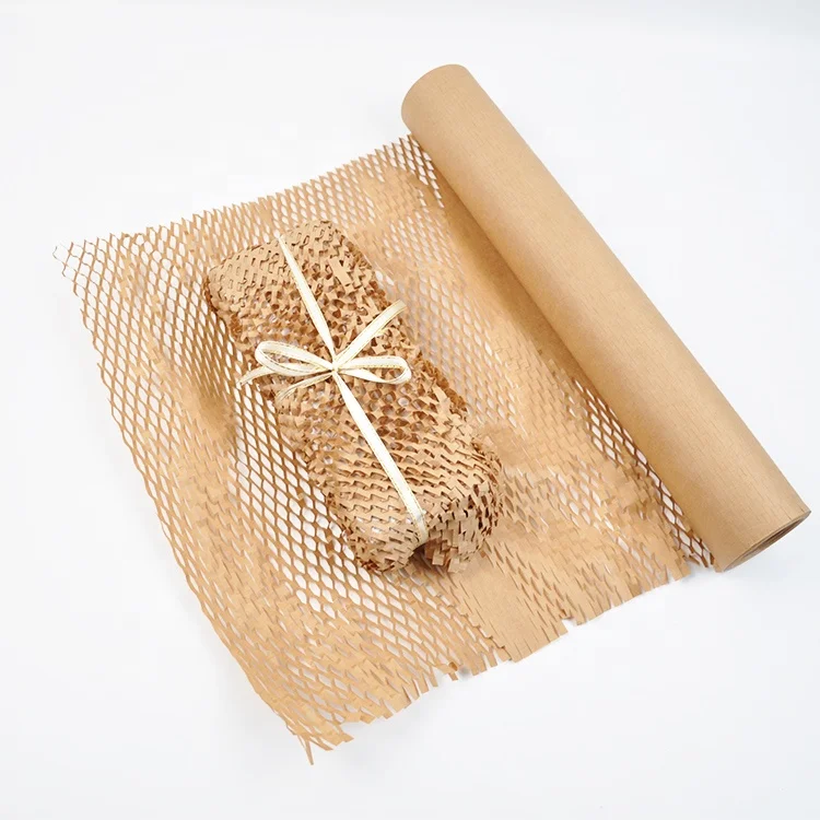 Best Sustainable Honeycomb Craft Paper  Rolled for Protective Wrapping Gift Packing Recyclable Craft Paper Solution