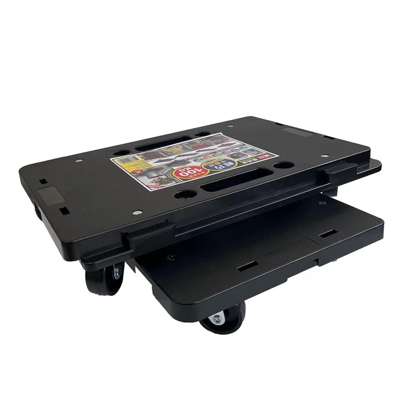 Plastic platform dolly loading bearing 100 kg connectable platform trolley
