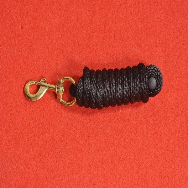 Horse Nylon Poly Lead Rope Solid Brass Snap Hook Premium quality lead  Equestrian Tack shop manufacturers Kanpur India