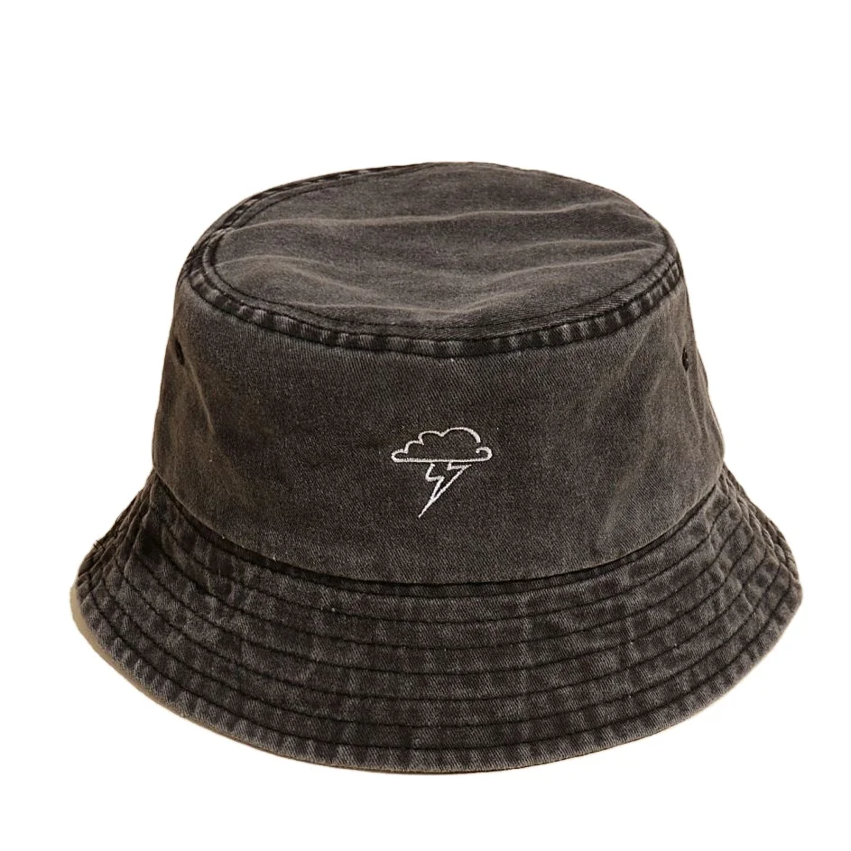 Bucket Hats Custom Logo Cotton Embroidery Black Plain Bucket Hats corduroy hats with your own logo