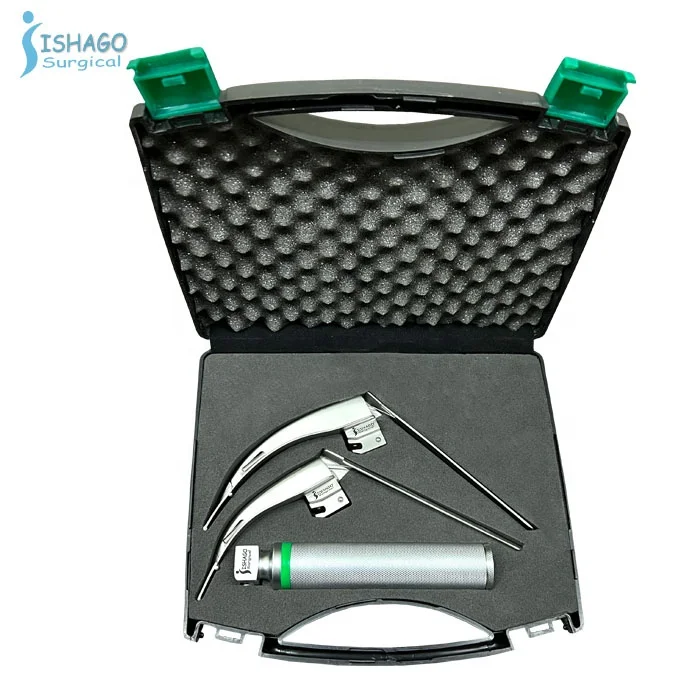 Macintosh McCoy Fiber Optic 2,3 Adult Laryngoscope Set