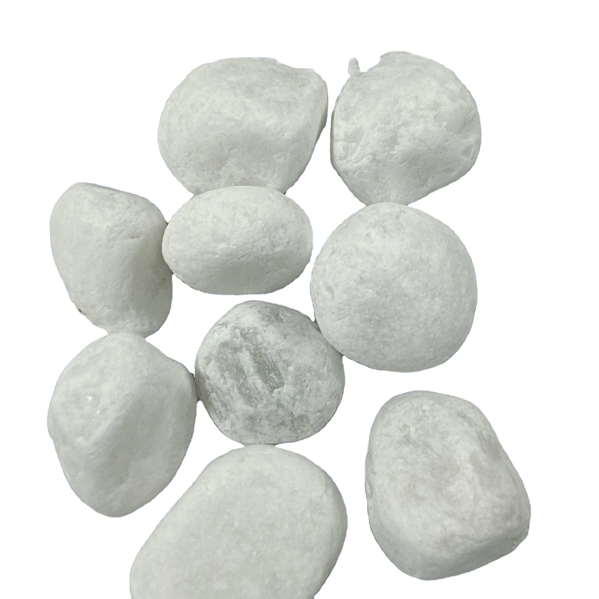 High Quality Vietnam Pure White Pebble Stone Rough Tumbled Landscape Decor for Outdoor Garden Polished Finish