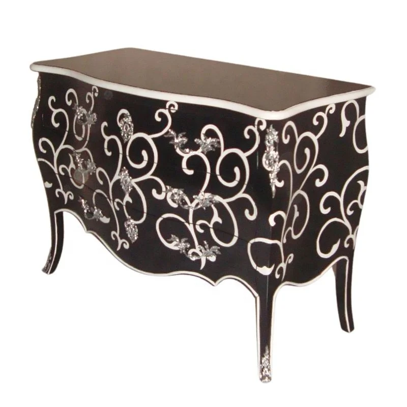Wooden Furniture Design of Classic Chest of Drawers or Antique Commode to Furnish European Style Home Furniture