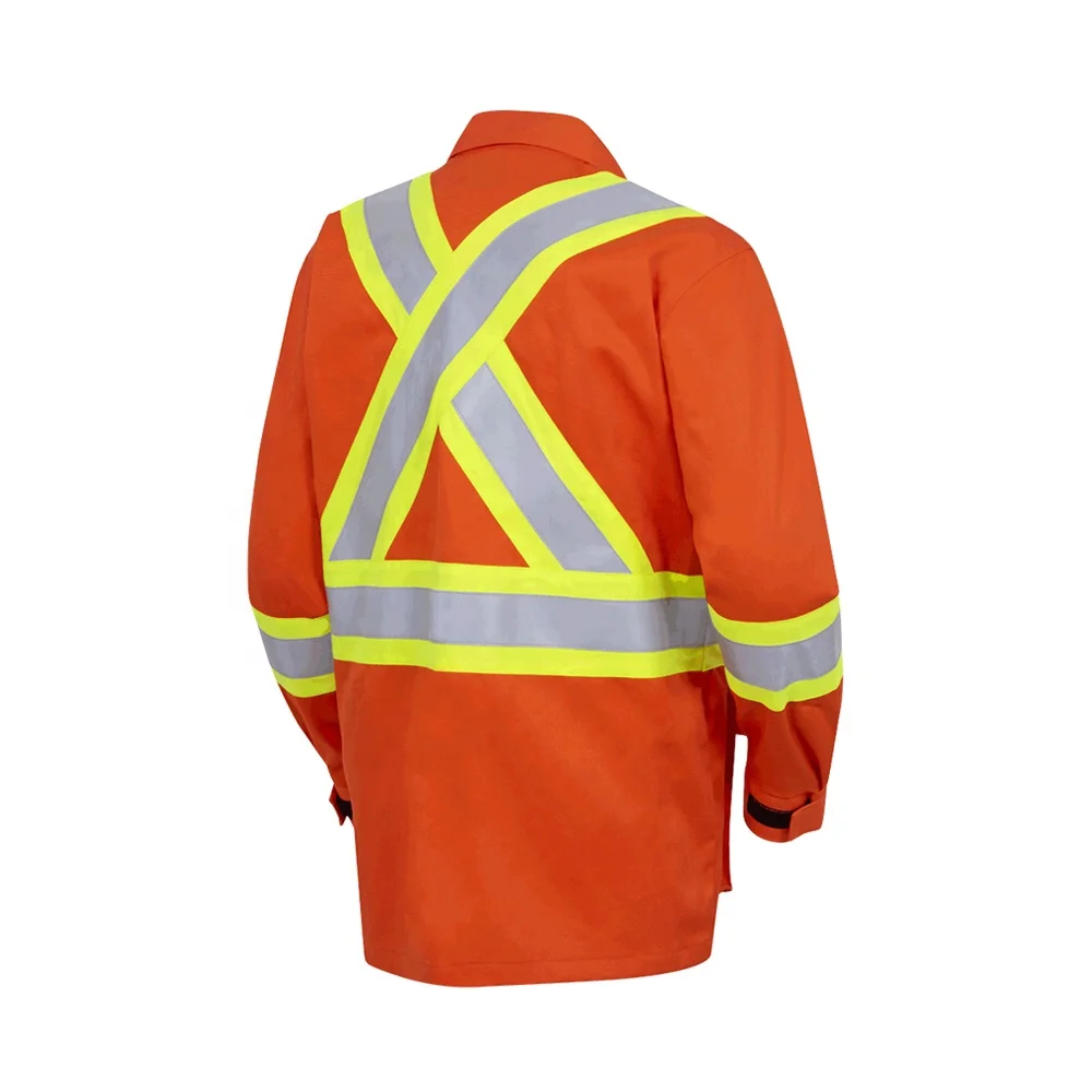 Welding Blue Fire Retardent Cotton Firefighter Coverall For Oil And Gas Fr Resistant Gown Safety Wear