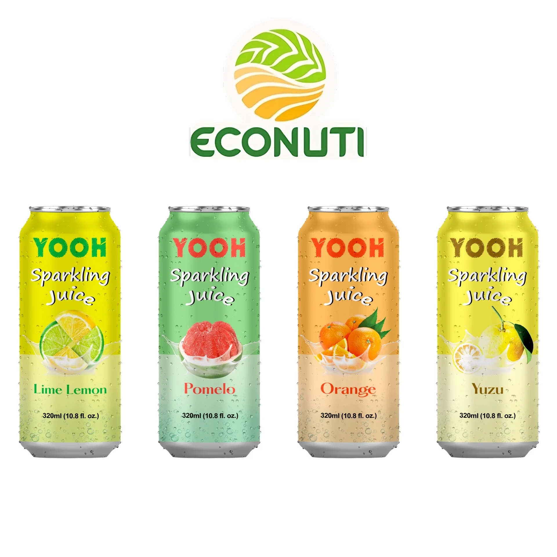 Фирменный бренд 240-320 мл OEM ODM комбо для безалкогольных напитков 4 цитрусовых первичная карбонатная сода оптовая продажа