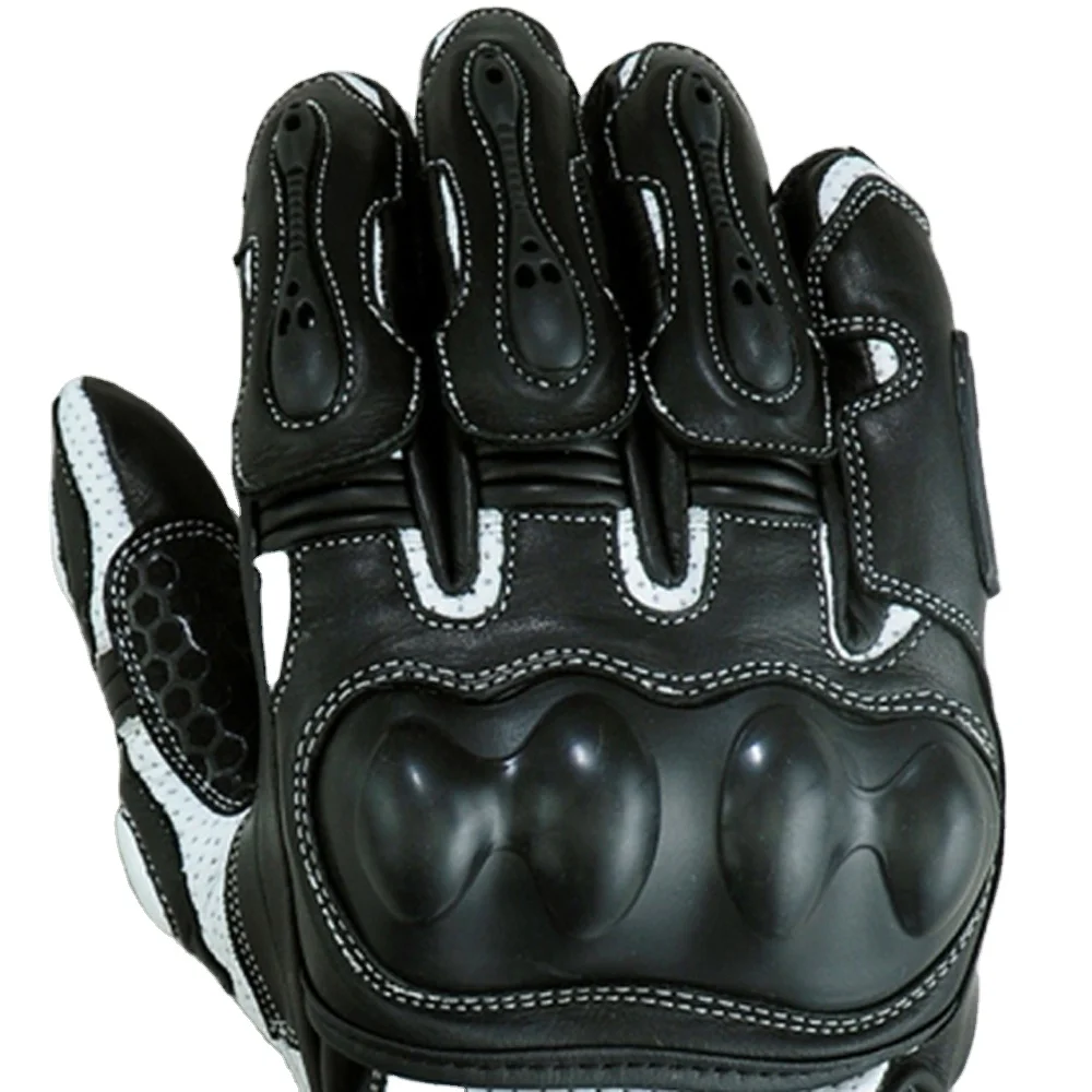 High quality new style Motorbike Genuine leather gloves for racing custom logo and color available USA