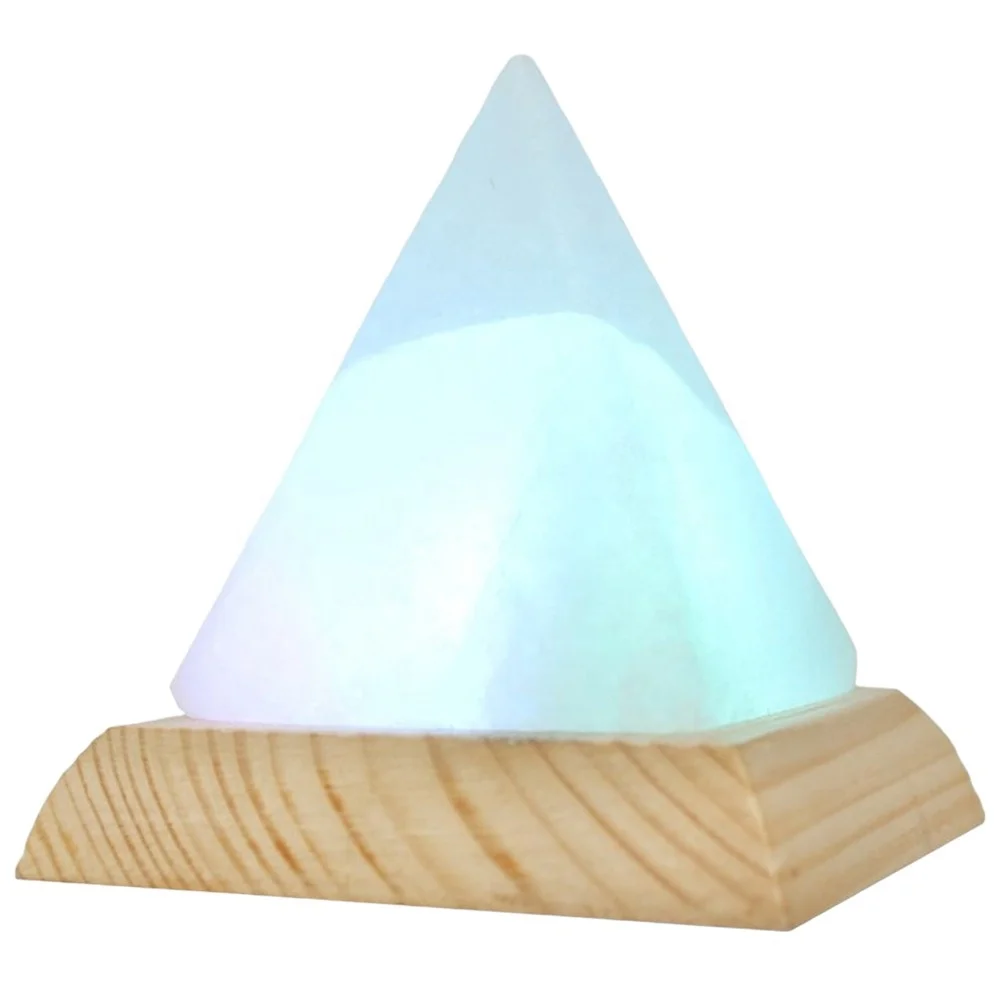 Discover Tranquility in Every Corner with Himalayan White Salt Pyramid Lamp from Sian Enterprises
