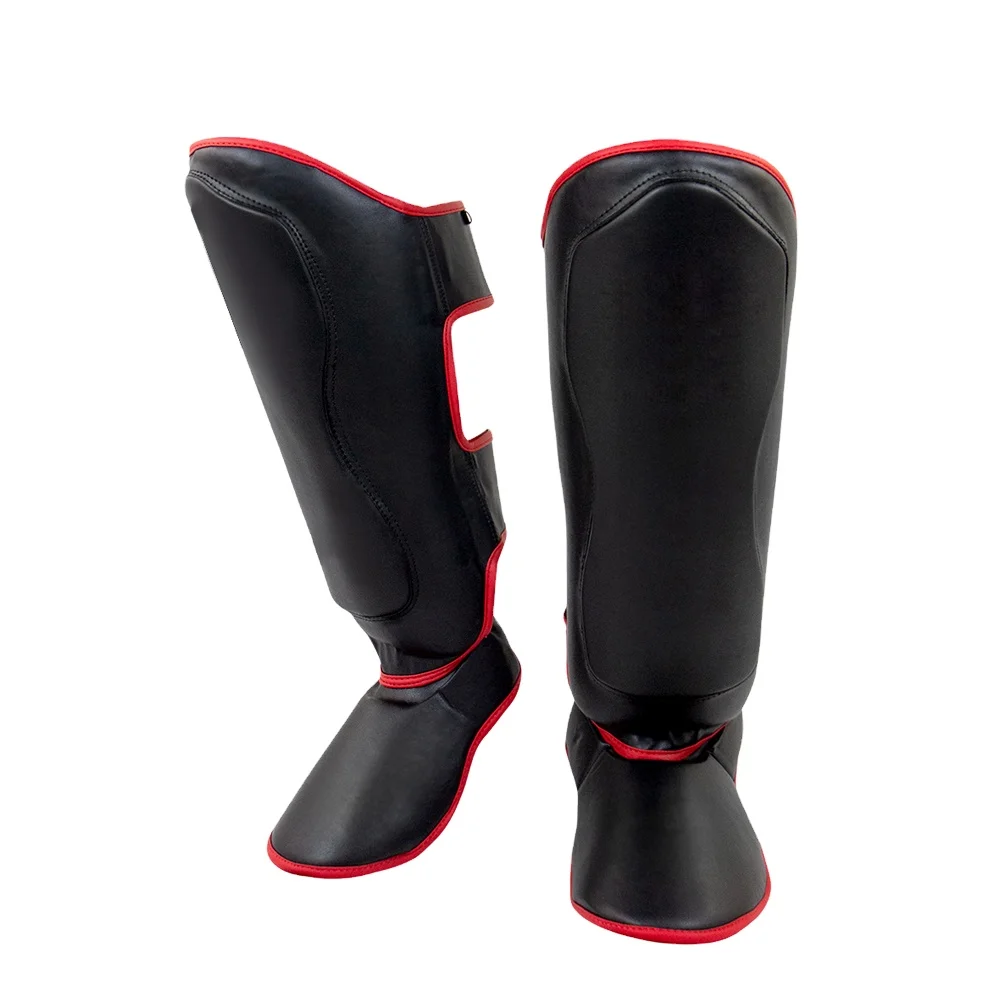 New Arrival Custom MMA Grappling Shin Instep Guard Premium Boxing Fight Training Shin Pads