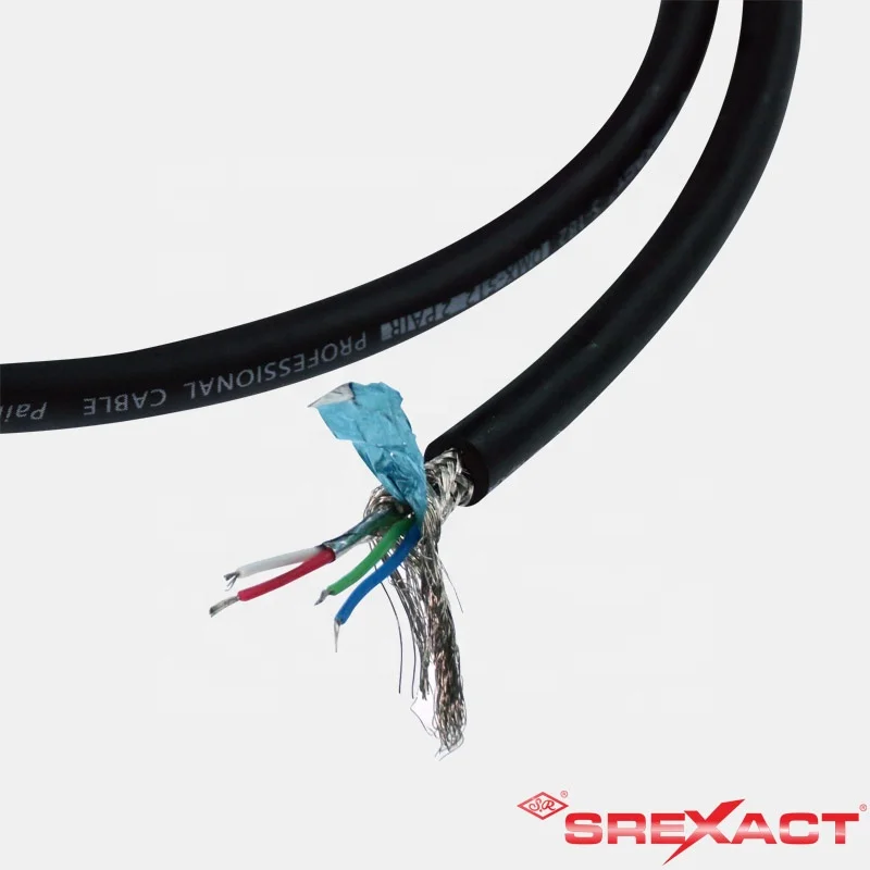 Кабель dmx 512 из алюминиевой фольги и оплетки с двойным экраном