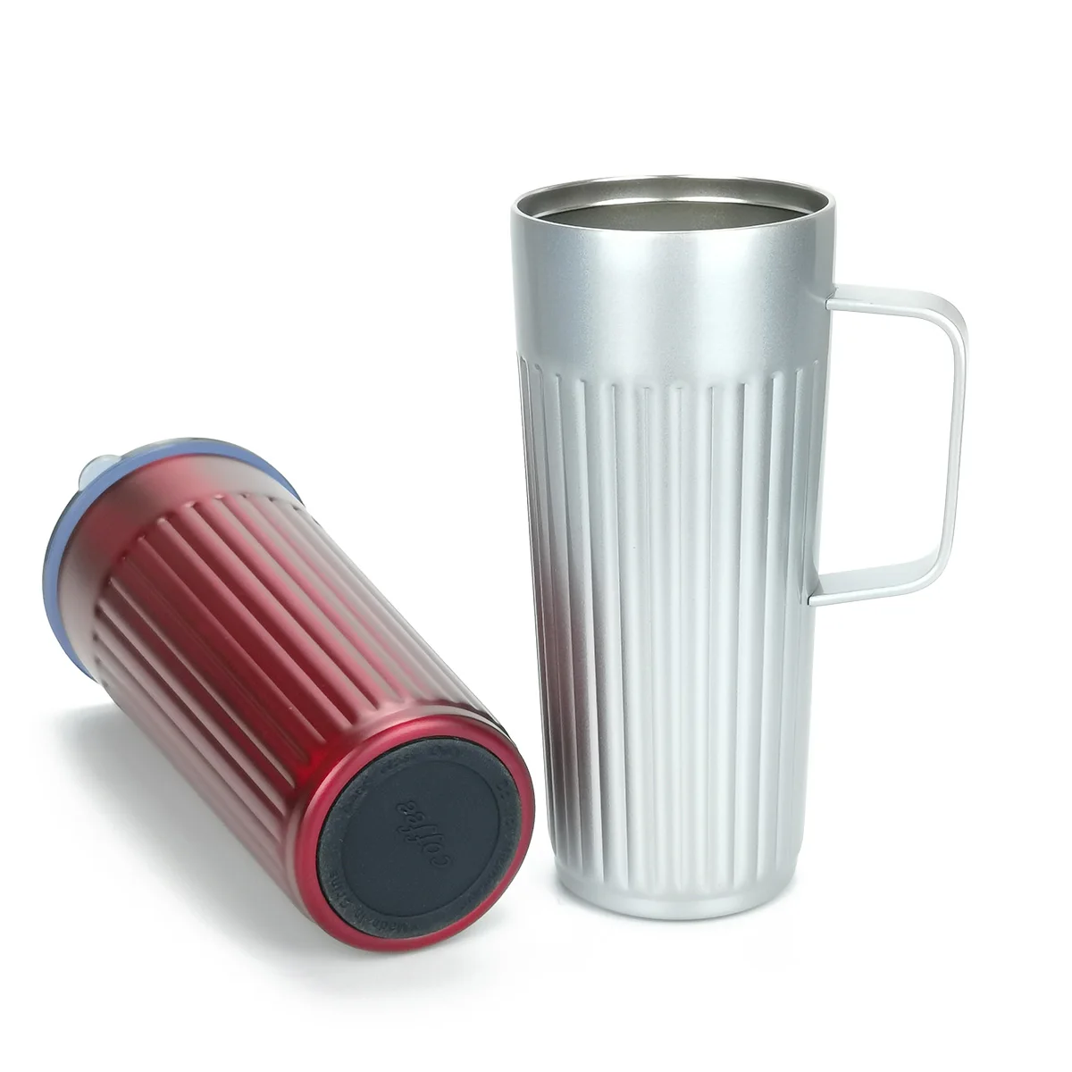 Hot sell  17oz new arrival irregular stainless steel tumbler with handle custom logo coffee mug termos vasos termicos