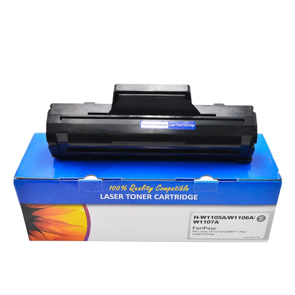 Tatrix W1105A W1106A toner 105a W1107A 106A 107A Compatible Laser Black Toner Cartridge for HP Laser 107a 107w MFP 135a 135w etc