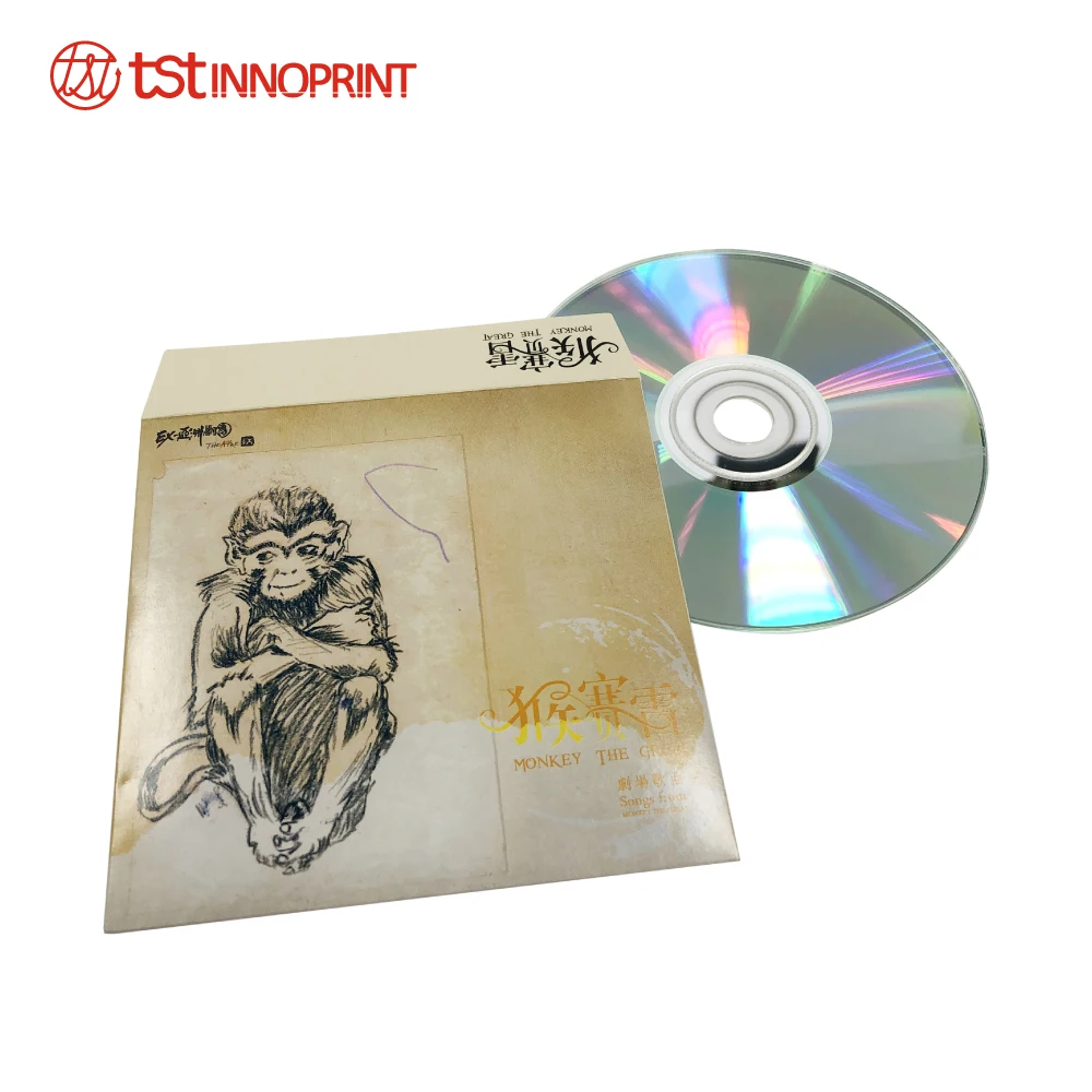 Thumb Cut Lock Design CD Mailer Sleeve with Custom Printing