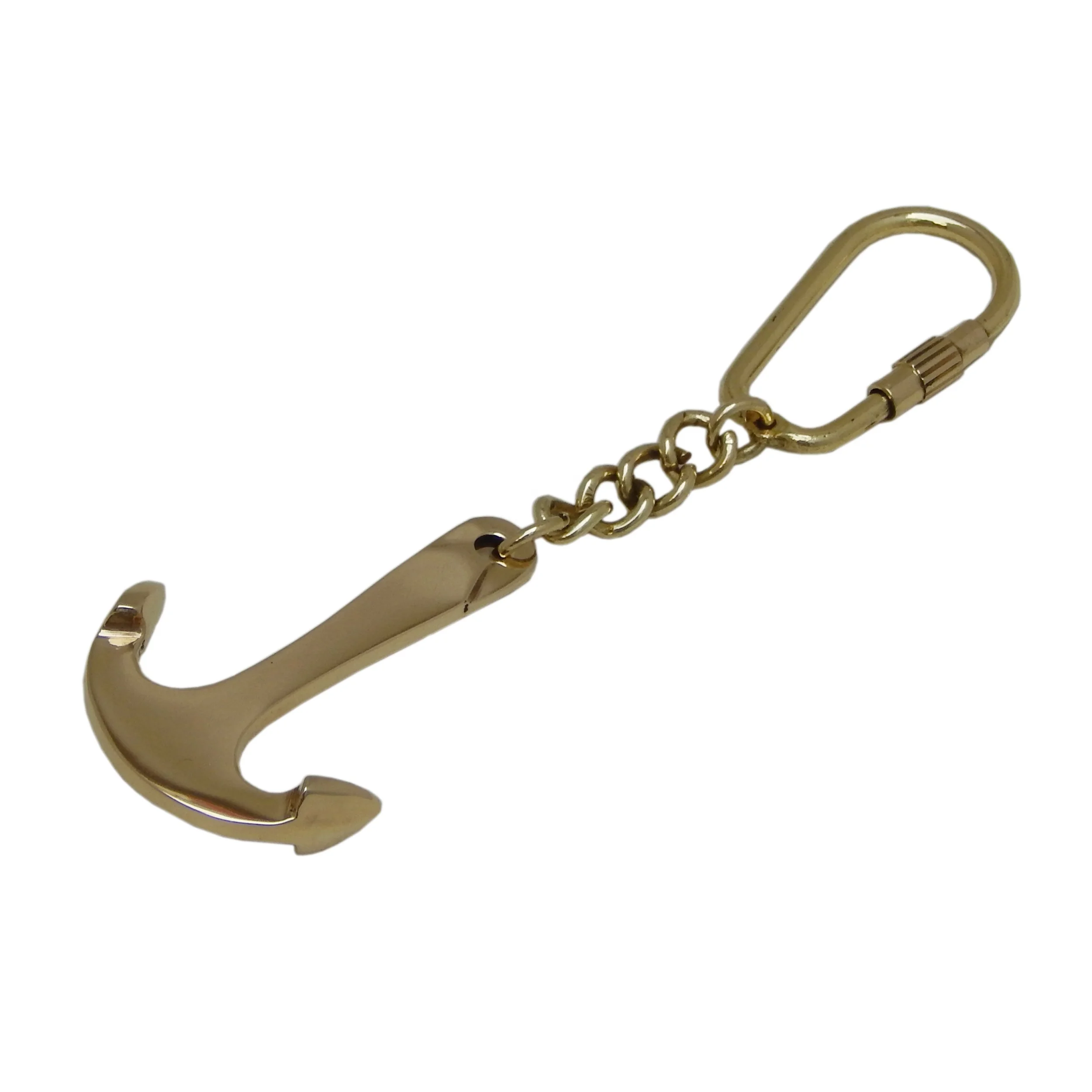 Top Selling solid brass wholesale anchor design professional keyring and key chain car keyring