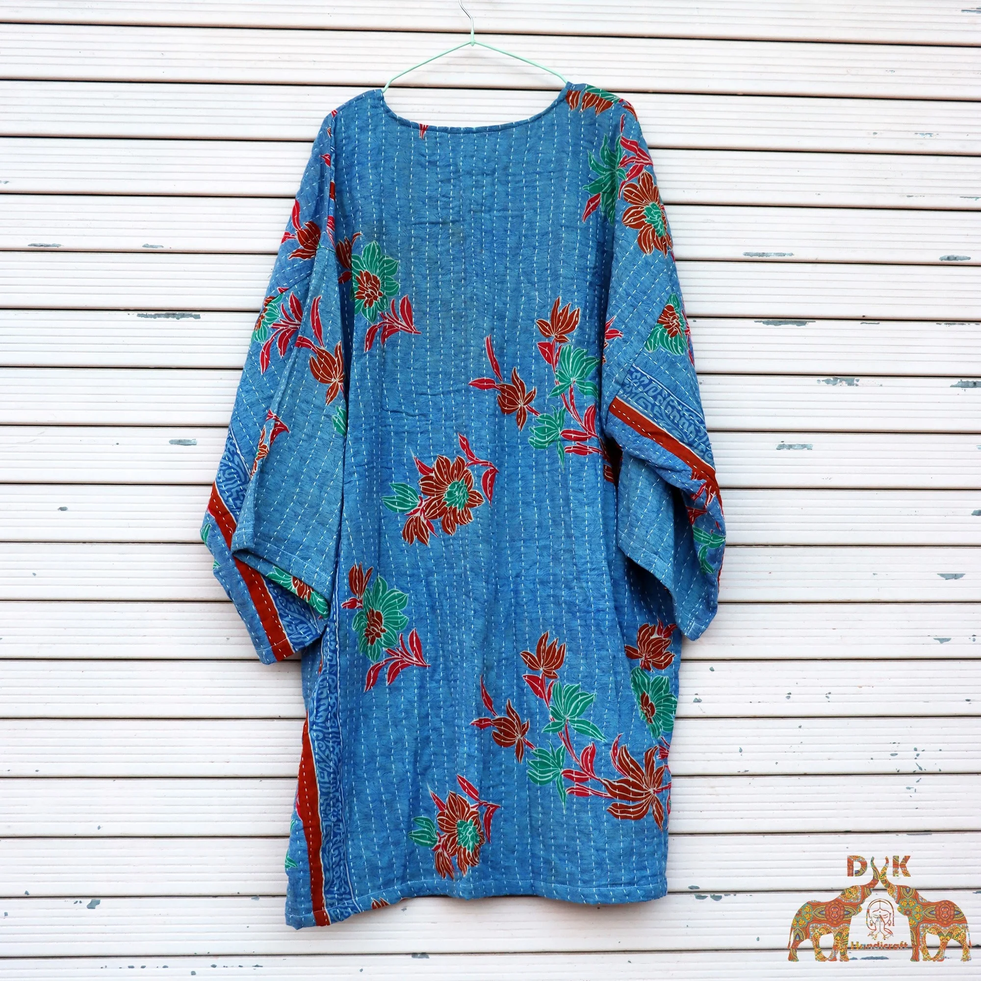 Kimono women floral vintage kantha jacket vintage hippie dress for women fashion clothing old recycle vintage cardigan