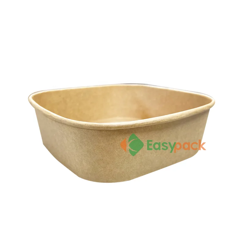 1000ml Square Kraft Paper Food Boxes