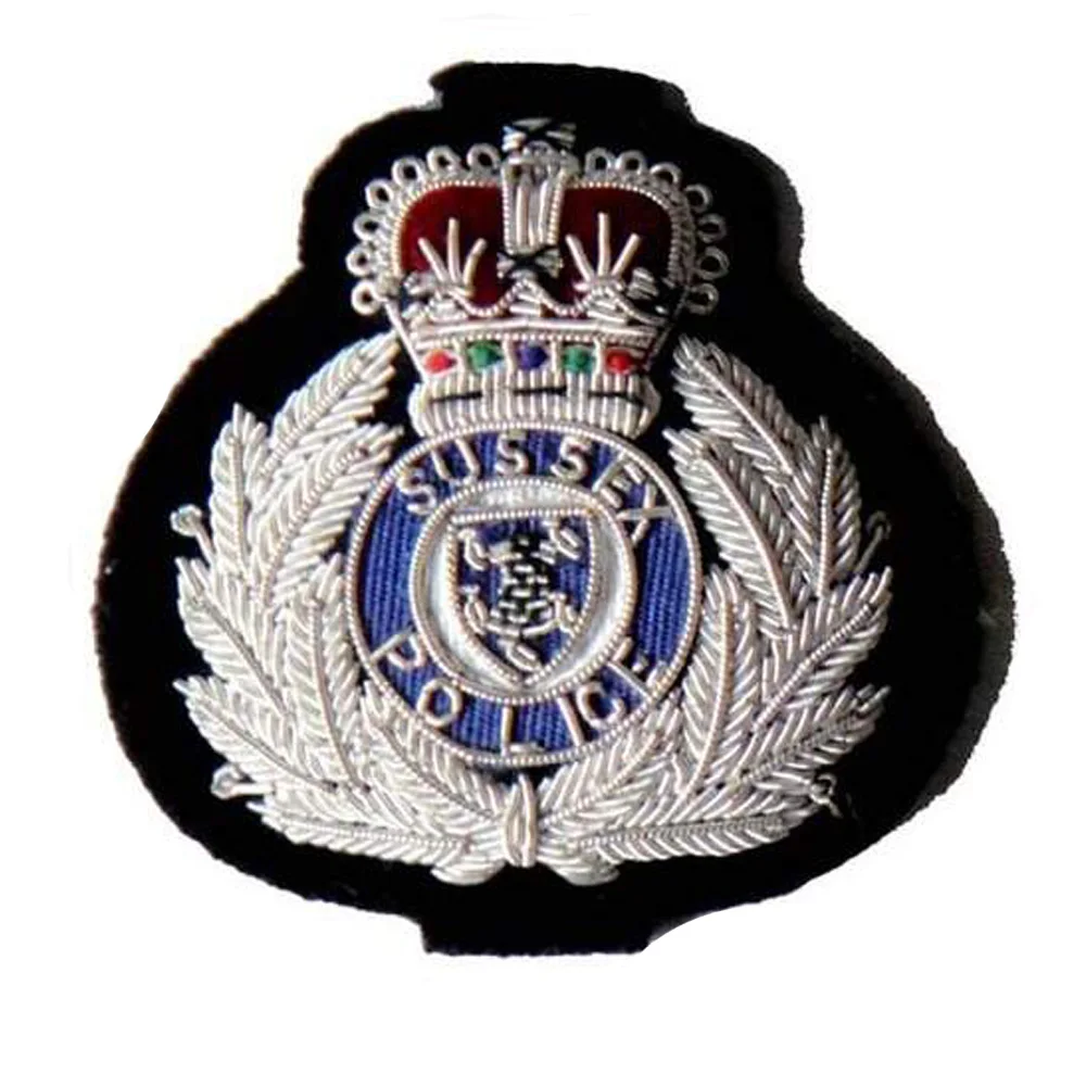 Royal Armored corps Badge Customized Bullion Wire Embroidered badges Uniform Accessories and Peak Caps