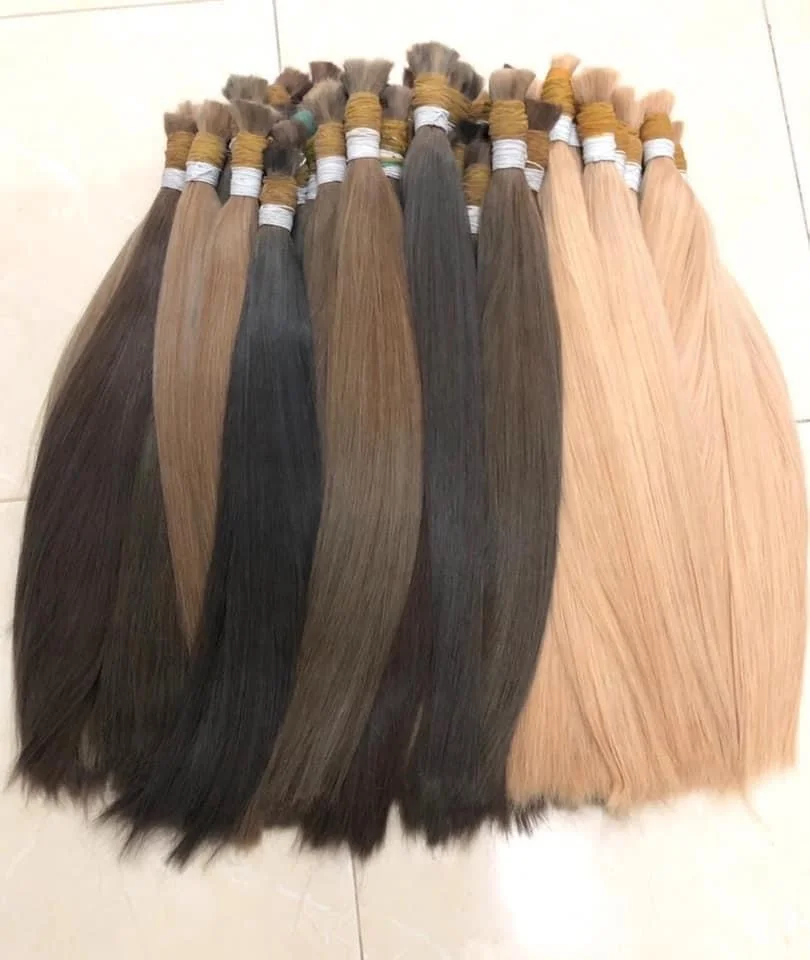 Супер двойные человеческие волосы для наращивания, объемные волосы 8 дюймов 40 дюймов, индивидуальные цвета