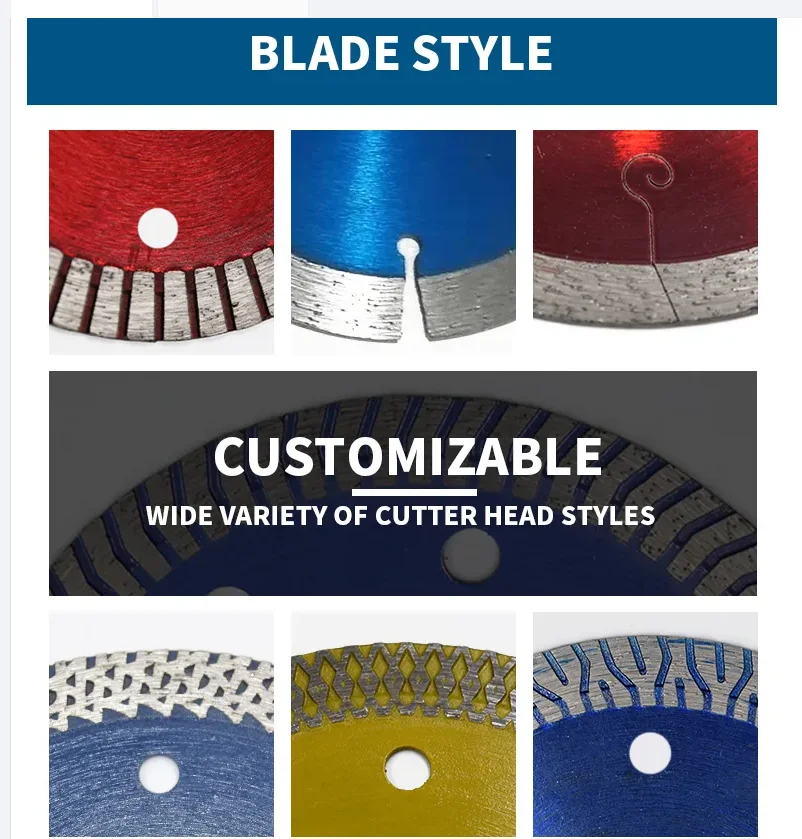 super thin hot pressed diamond cutting disc 4 1/2' turbo ceramic circular saw blade for tile marble ceramics