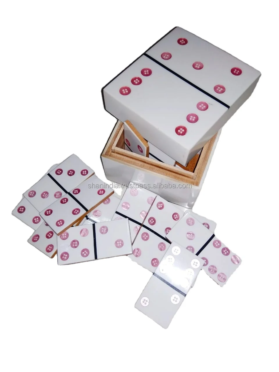 High quality handmade material normal size  modern resin domino games for homes