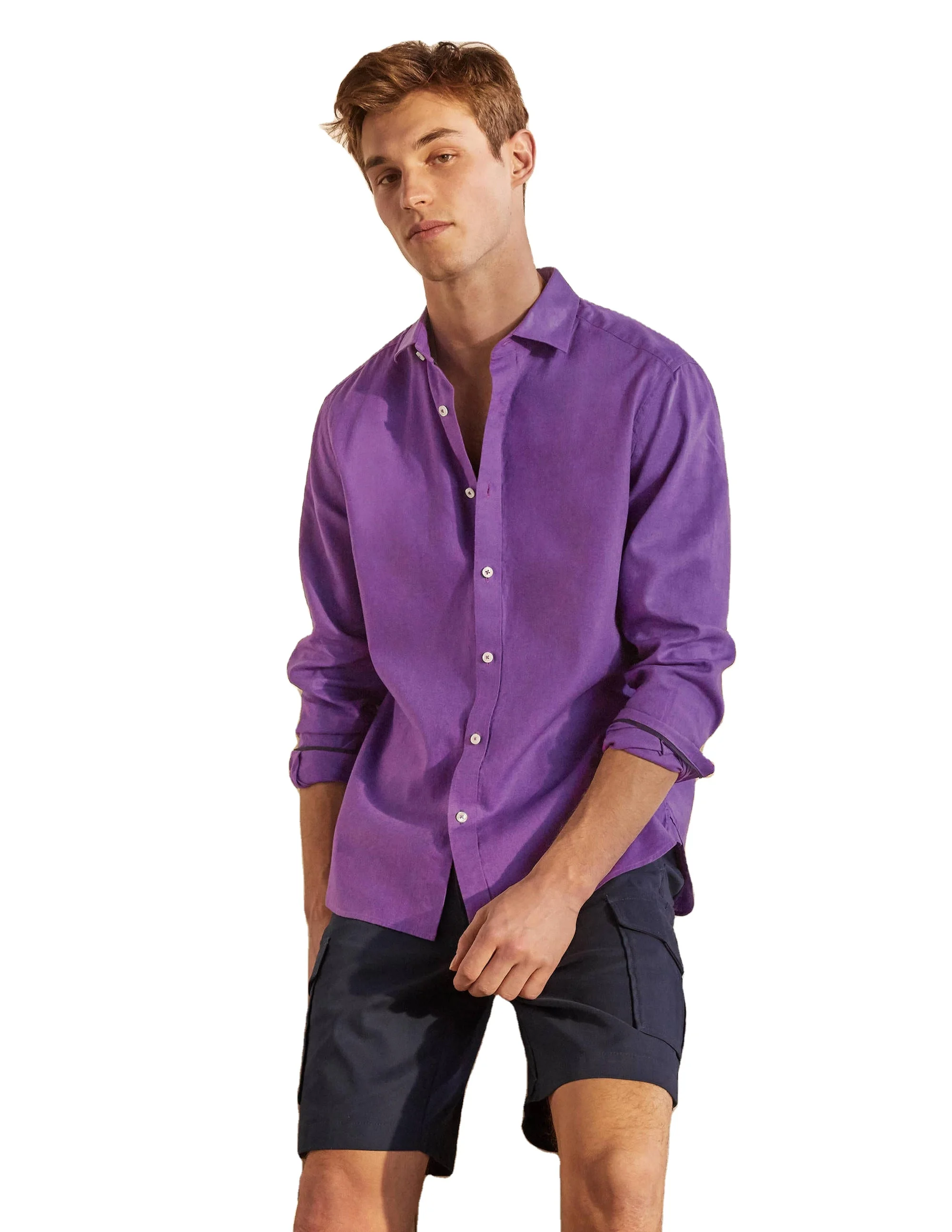 Men Custom Logo Printing Cheap Home Long Sleeve Casual polo Shirt for Men