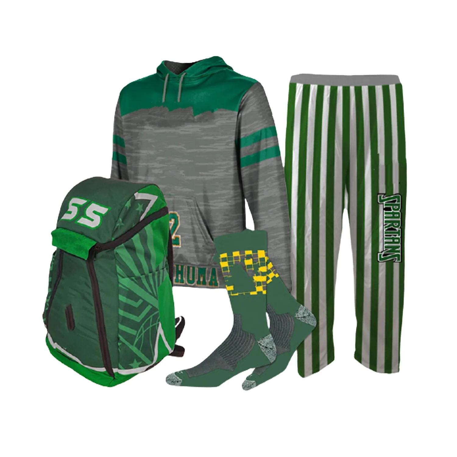 4Pcs Team Pack Customize Sublimated Game Gear Basketball Unity Bundle Set Packs Lightweight Performance Sportswear Set Packs